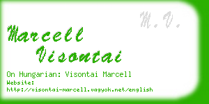 marcell visontai business card